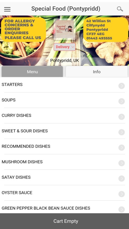 Special Food Chinese Pontyridd