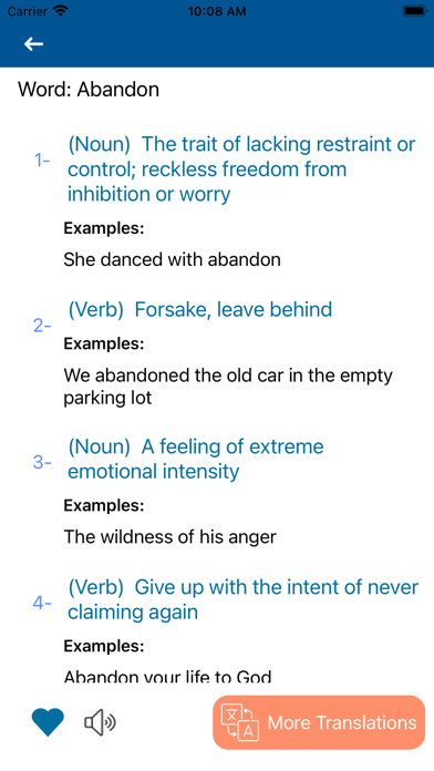 Advance English Dictionary Screenshot