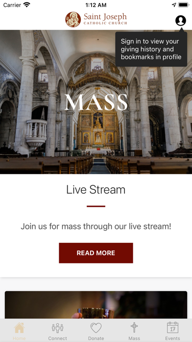 St Joseph Church Houston Screenshot