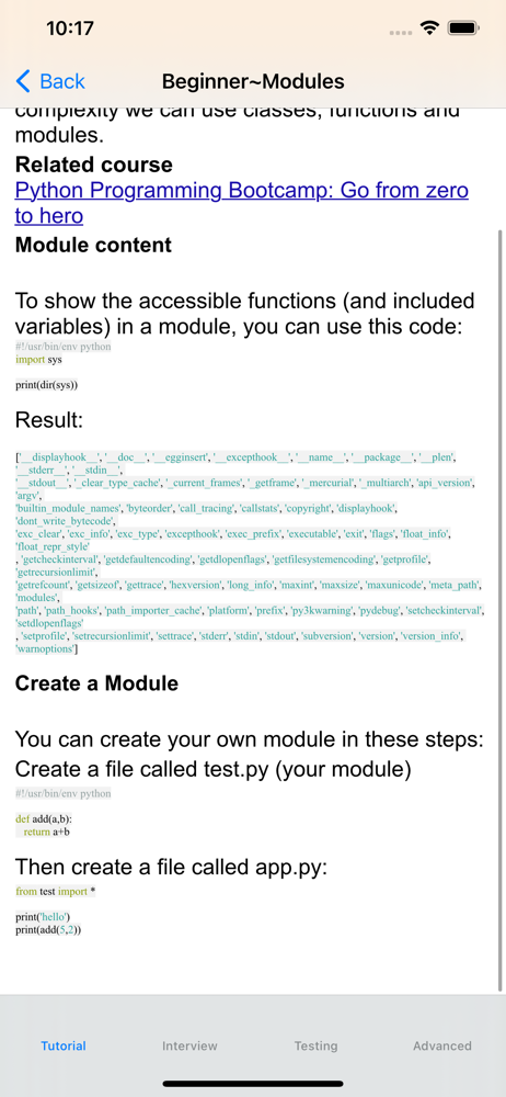 Tutorial for Python screenshot 6