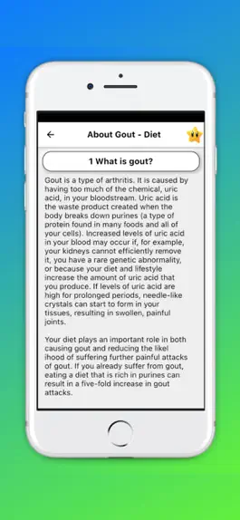 Game screenshot Gout Diet - Acid Uric Table hack