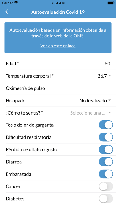 Integrando Pacientes Móvil Screenshot