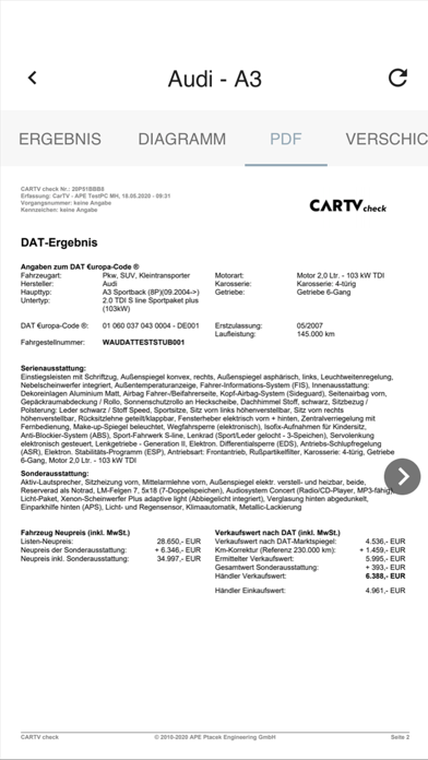 CARTV mobilecheck Screenshot