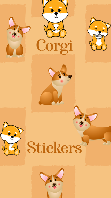 Screenshot #1 pour Cute Corgi Dog Stickers!