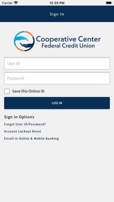 Cooperative Center FCU Screenshot