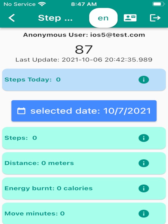 App screenshot