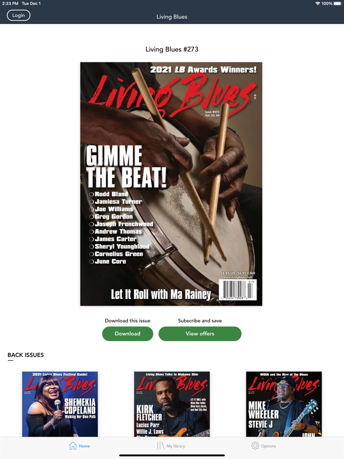 LIVING BLUES MAGAZINE