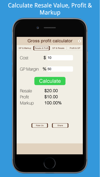 Gross-Profit Calculator Screenshot