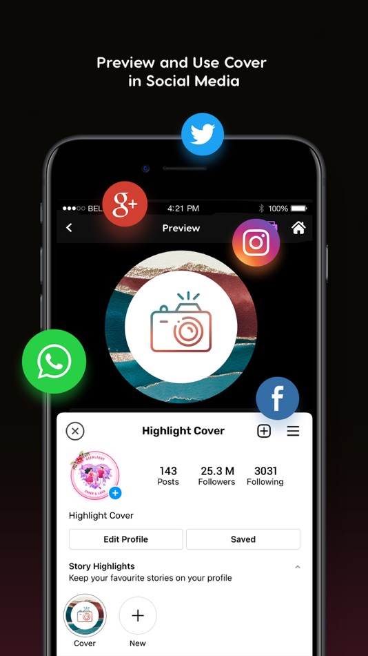 #6. Highlights Cover Maker (iOS) 由: Hiteshkumar Hihoriya