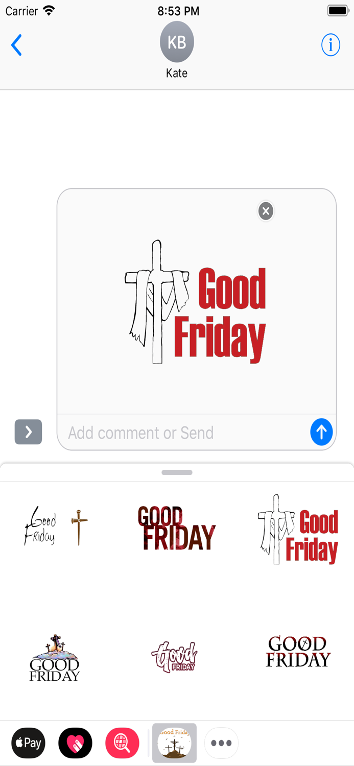 Good Friday Stickers 2018