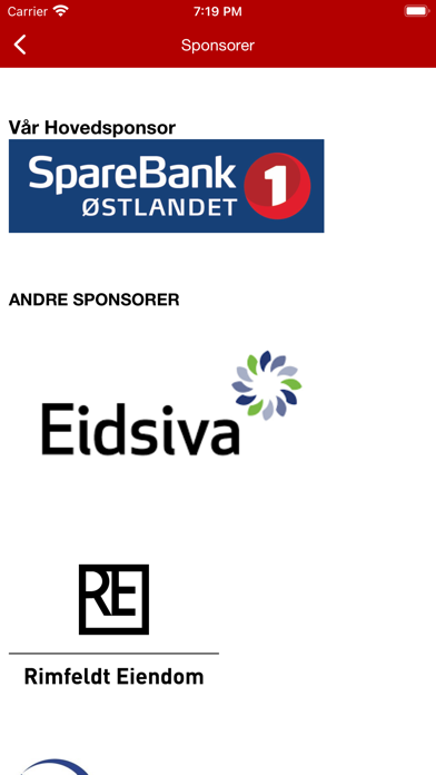 Kongsvinger IL Håndball Screenshot