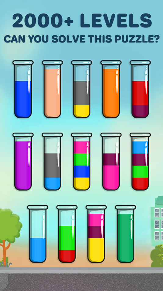 #4. Color Water Sort 3d - Sort It (iOS) Podle: Mrudul Babariya