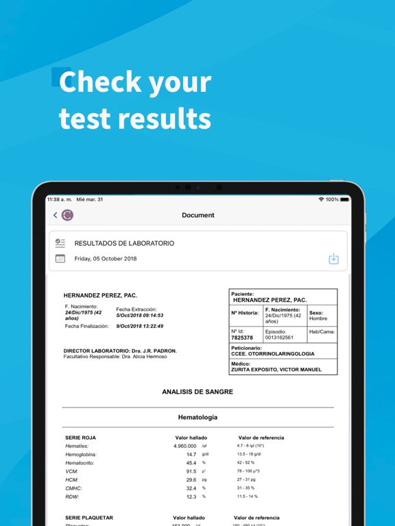 MD Anderson Madrid iPad screenshot 7 - Medical app