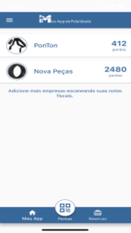 Meu App de Fidelidade