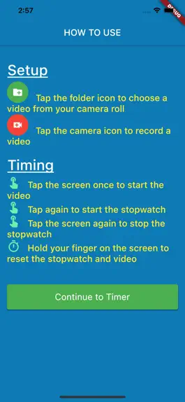 Game screenshot Video Stopwatch Timer apk