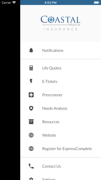 Coastal Wealth Life Quotes Screenshot