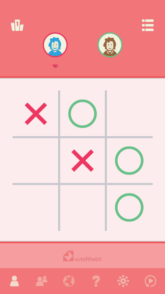 #5. Tic Tac Toe (iOS) 由: OutOfTheBit Ltd