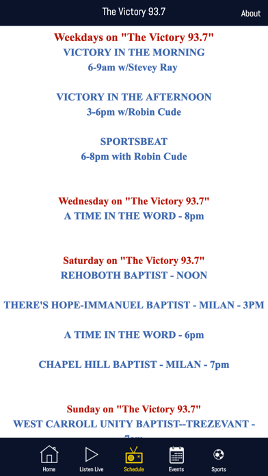 Victory 93.7 Screenshot 3 - AppWisp.com