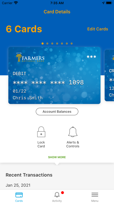 Farmers Card Manager Screenshot