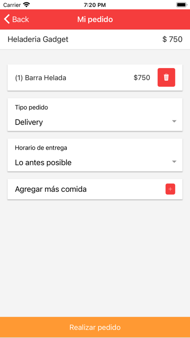Heladeria Gadget Screenshot