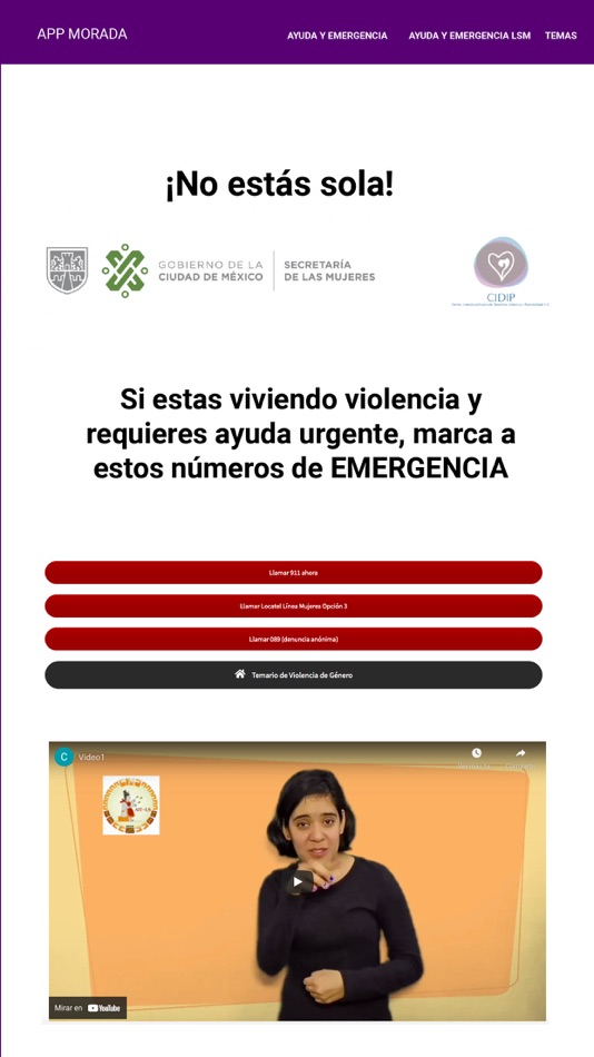 #2. App Morada (iOS) 由: CIDIP
