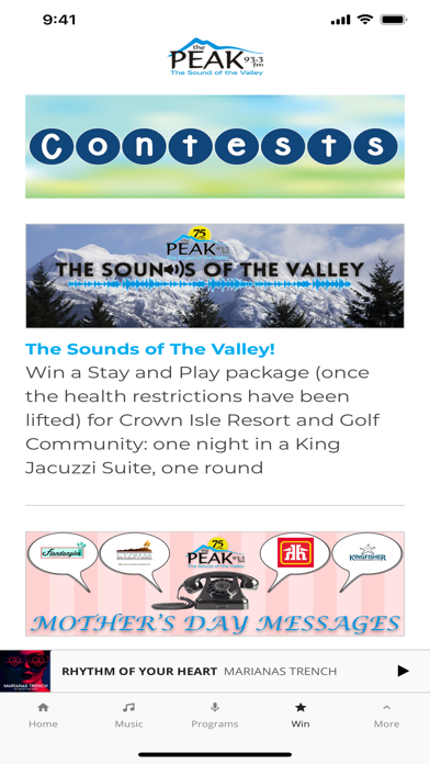 93.3 The Peak - Alberni Valley Screenshot