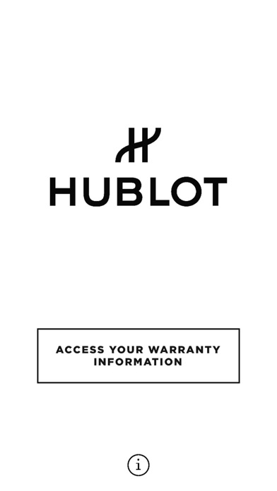 Hublot e-warranty Screenshot