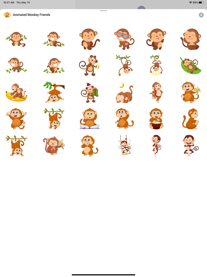 Animated Monkey Friends