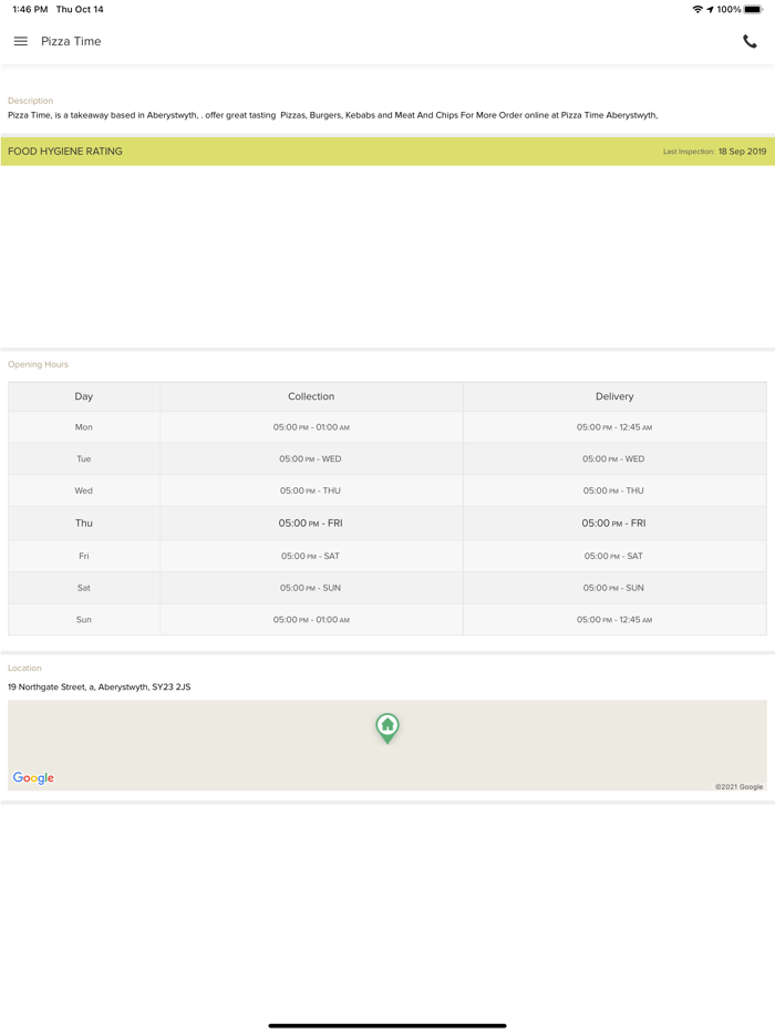 Pizza Time-Aberystwyth