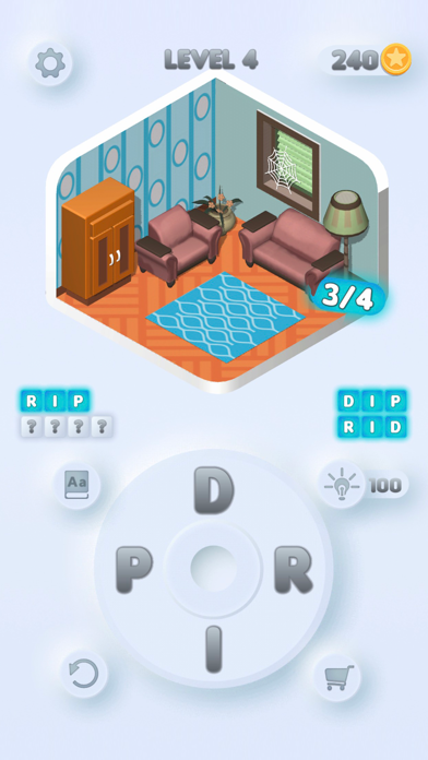 Redesign Home - Word Puzzle Screenshot
