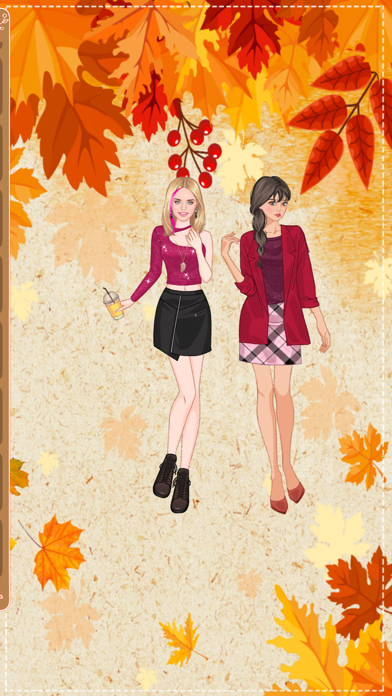 Autumn fashion dress up game Screenshot