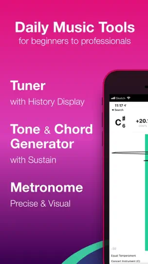 Captura de pantalla de Tunable – Tuner & Metronome en iPhone 2