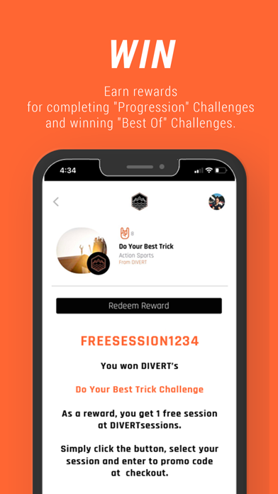 DIVERT Challenges App Screenshot