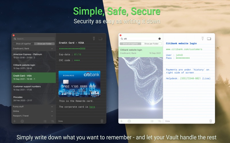 Screenshot #1 pour The Vault - Security Made Easy