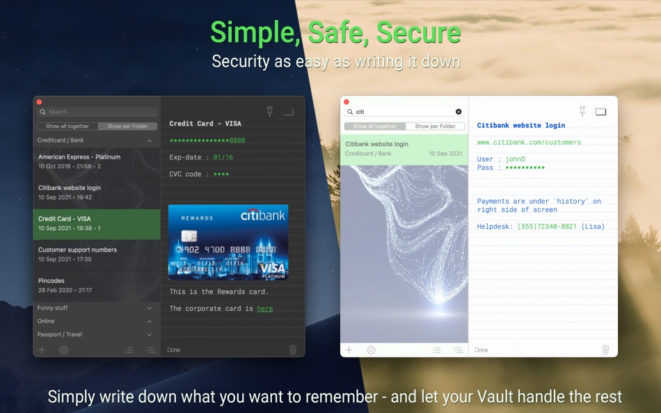 #1. The Vault - Security Made Easy (macOS) 由: BestApps BV
