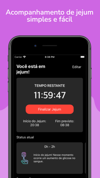 Jejum Intermitente App Screenshot