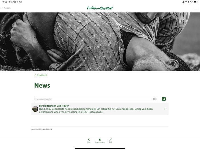 Helfer App ESAF 2022