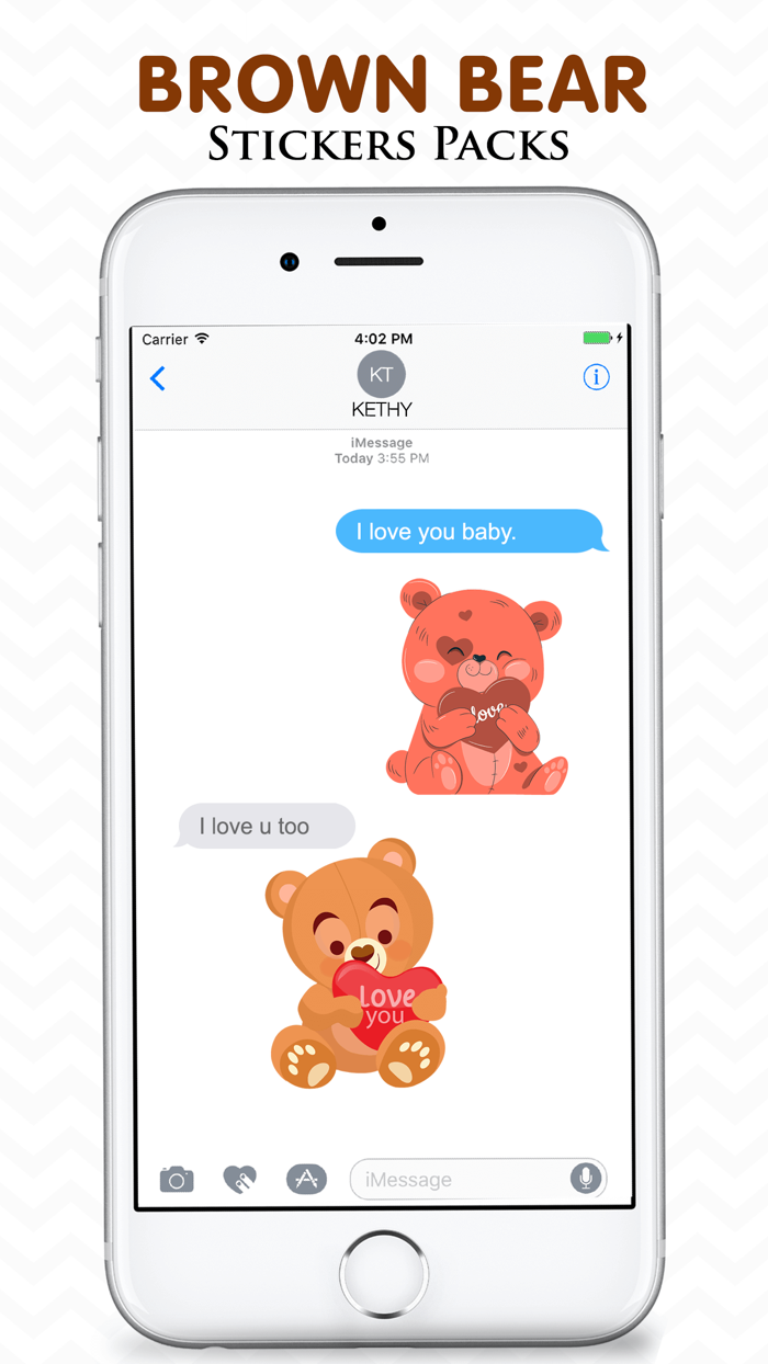 Brown Bear Cute Stickers