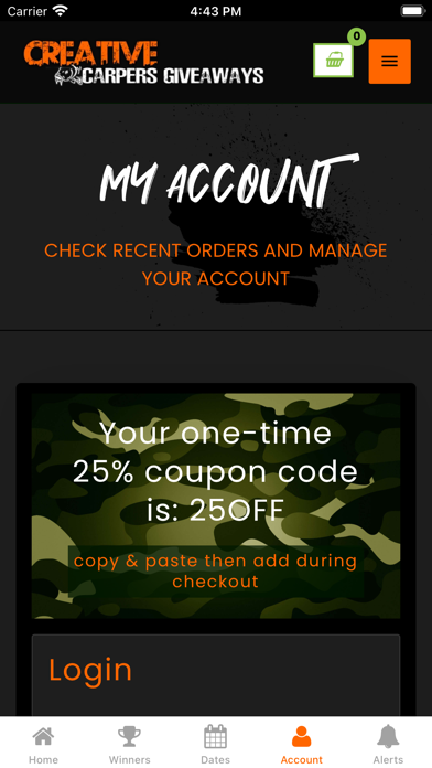 Creative Carpers Giveaways Screenshot