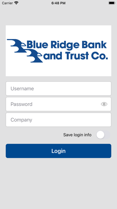 Blue Ridge Bank Business Screenshot
