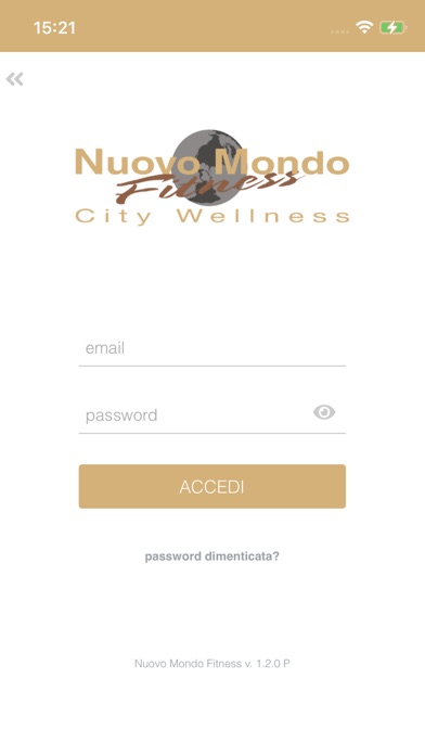 Nuovo Mondo Fitness App Screenshot