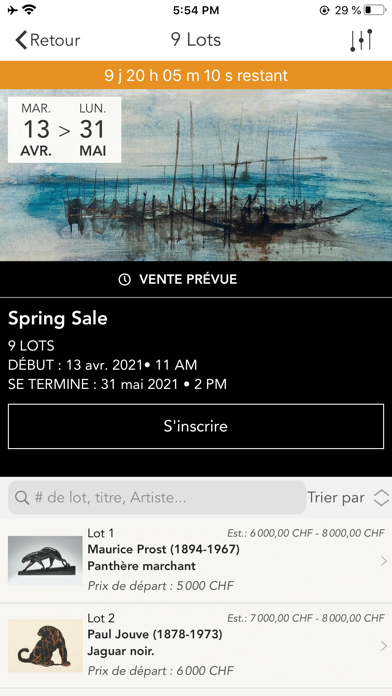 Aubert Jansem Galerie Live Screenshot 2 - AppWisp.com