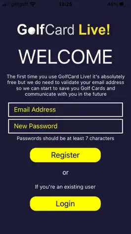 Game screenshot GolfCardLive apk