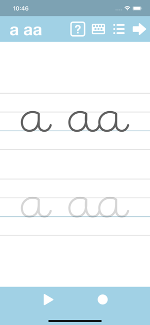 ‎Cursive Writing App@ abCursive Screenshot