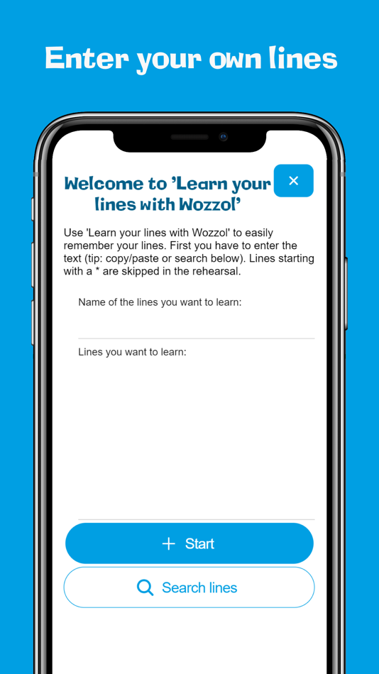 #1. Learn your lines with Wozzol (iOS) Podle: Paul Snijders