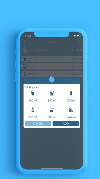 Water Reminder App Screenshot