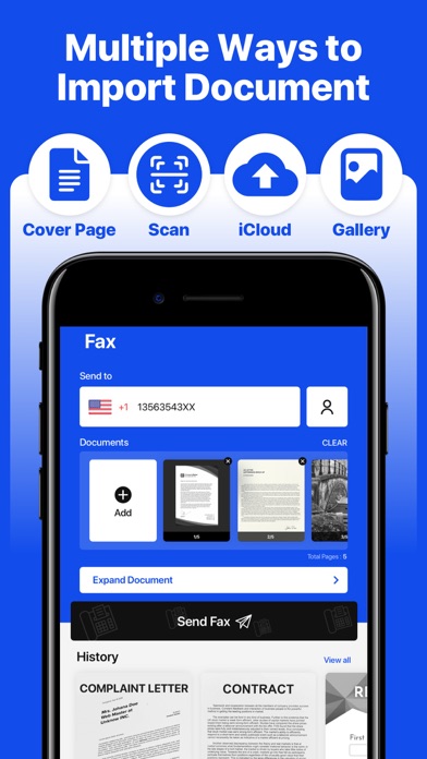 Fax From iPhones : Fax App Screenshot