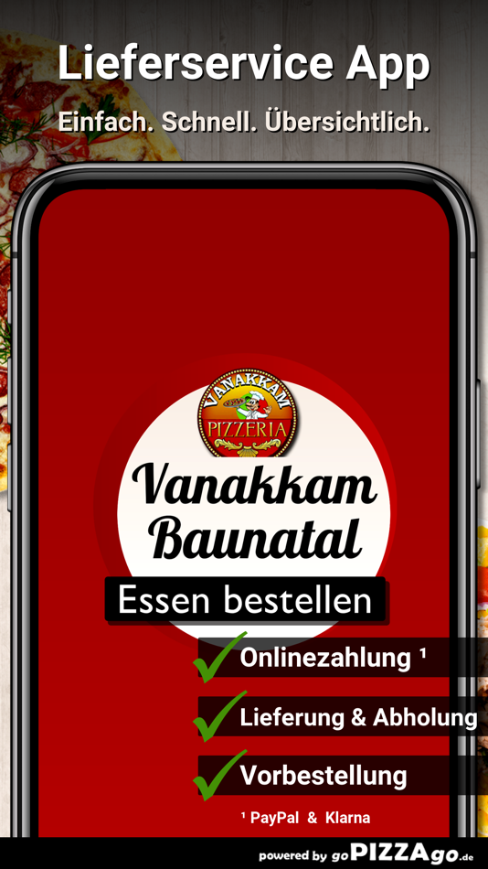 Pizzeria Vanakkam Baunatal - 1.0.11 - (iOS)