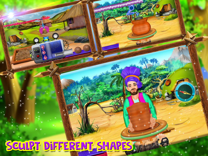 Indian pottery making shop