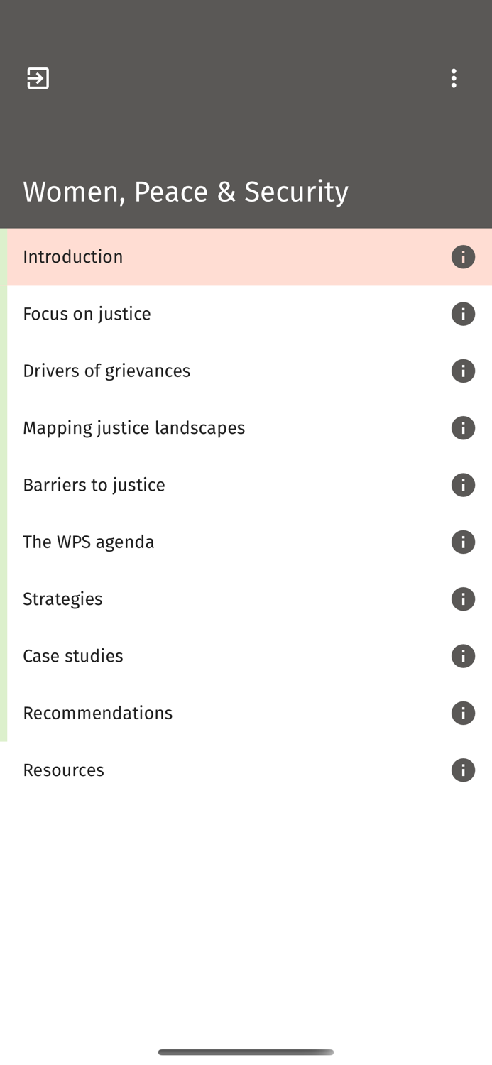 Women Peace and Security